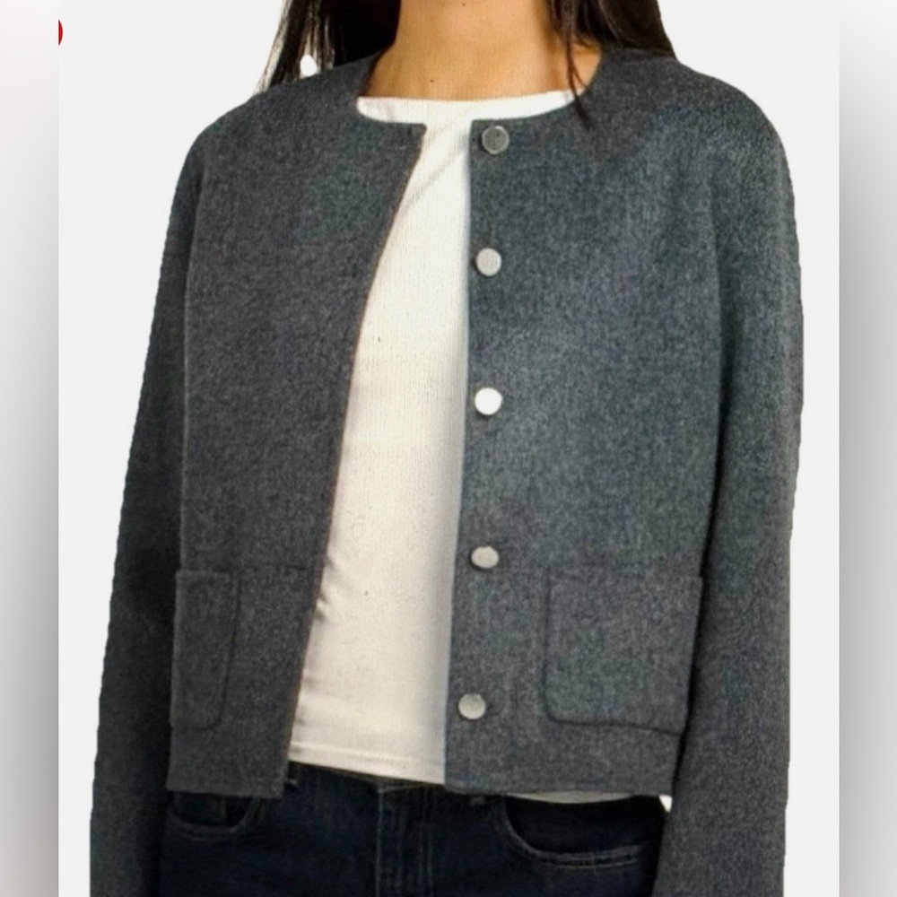 Theory Dark Grey Melange Jacket